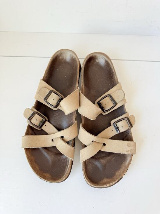 Birkenstock Shoes - BirkenstockTatami Sandals Women Size 39 US 8-8.5 Leather Slip On Casual Summer